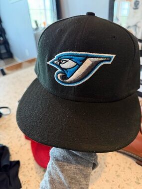 MLB Black Blue and White Toronto Blue Jays Hat